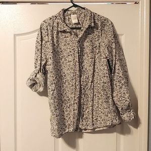 Disney Parks Long Sleeve Buttone Down